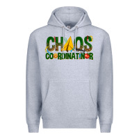 Heather Grey chaos coordinator Premium Hoodie - texasbilliewilder