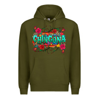 Army Green chingona Premium Hoodie - texasbilliewilder