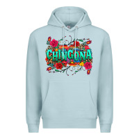 Blue Mist chingona Premium Hoodie - texasbilliewilder
