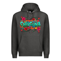 Charcoal Heather chingona Premium Hoodie - texasbilliewilder