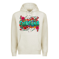 Oatmeal Heather chingona Premium Hoodie - texasbilliewilder