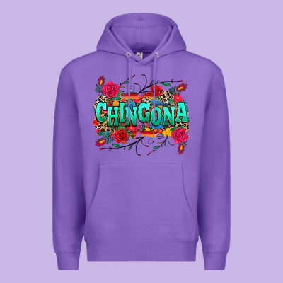 Chingona Premium Hoodie Designed By Texasbilliewilder