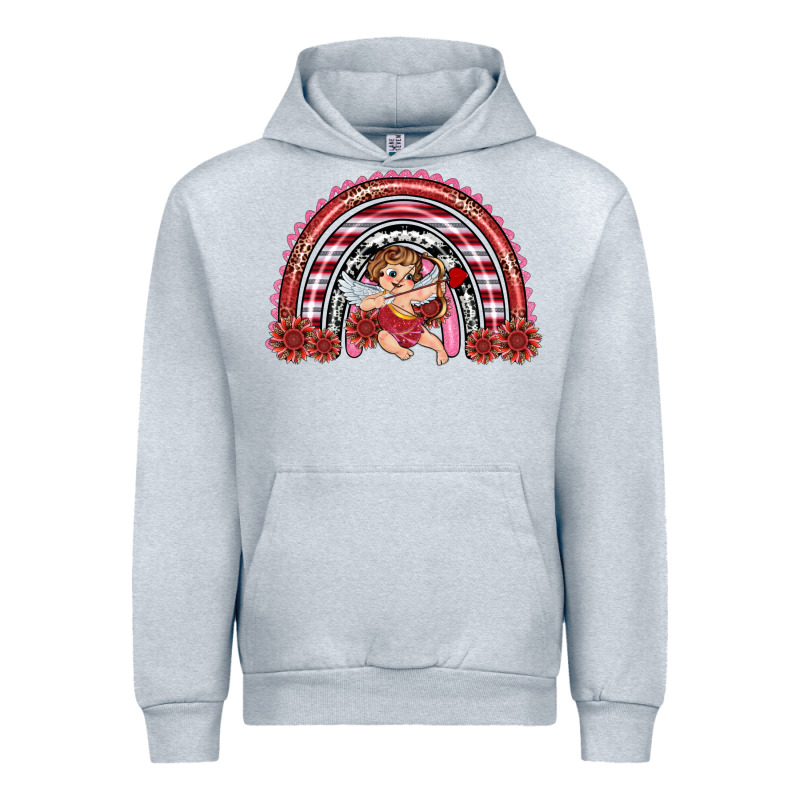 Valentine's Day Cupid Rainbow Urban Hoodie by RanaPortraitStore | Teevron