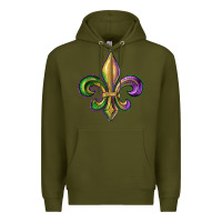 Army Green fleur de lis Premium Hoodie - RanaPortraitStore