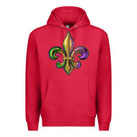 Cardinal fleur de lis Premium Hoodie - RanaPortraitStore