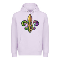 Lilac fleur de lis Premium Hoodie - RanaPortraitStore