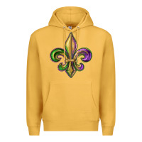 Mustard fleur de lis Premium Hoodie - RanaPortraitStore