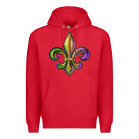 Red fleur de lis Premium Hoodie - RanaPortraitStore