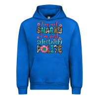Cobalt i m not snarky i m just selectively polite Urban Hoodie - Zillion Design Studio