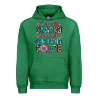 Emerald i m not snarky i m just selectively polite Urban Hoodie - Zillion Design Studio