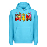 Ocean Blue summer mom Premium Hoodie - Zillion Design Studio