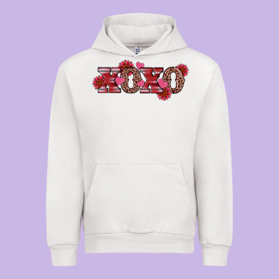 Urban Hoodie valentine's day xoxo sunflower heart