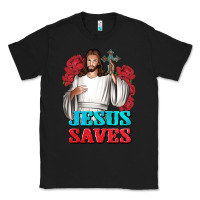 Black Jesus Saves Classic Tee - BundleAndBundleShop