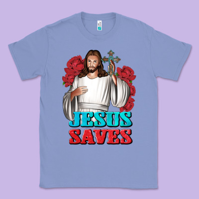 Jesus Saves Classic Tee Designed By Bundleandbundleshop