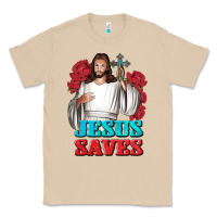 Mushroom Jesus Saves Classic Tee - BundleAndBundleShop