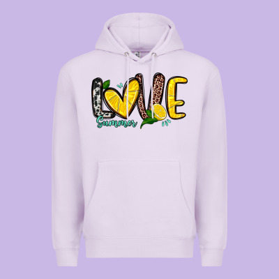 Love Summer Lemon Premium Hoodie Designed By Zillion Design Studio