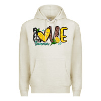Oatmeal Heather love summer lemon Premium Hoodie - Zillion Design Studio