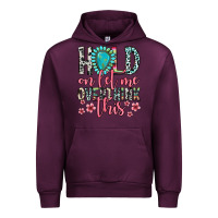 Mauve Wine hold on let me overthink this Urban Hoodie - Zillion Design Studio
