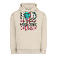 Pigment French Oak hold on let me overthink this Urban Hoodie - Zillion Design Studio