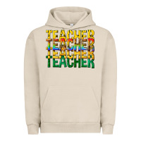 Pigment French Oak teacher teacher teacher Urban Hoodie - texasbilliewilder