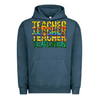 Pigment Midnight Navy teacher teacher teacher Urban Hoodie - texasbilliewilder