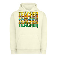 Pigment Pistachio teacher teacher teacher Urban Hoodie - texasbilliewilder