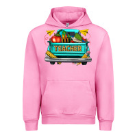 Fuchsia Pink teacher truck Urban Hoodie - texasbilliewilder