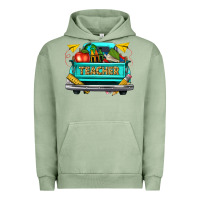 Pigment Oil Green teacher truck Urban Hoodie - texasbilliewilder