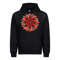 Black valentine's day sunflower Urban Hoodie - RanaPortraitStore
