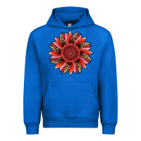 Cobalt valentine's day sunflower Urban Hoodie - RanaPortraitStore