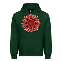 Forest Green valentine's day sunflower Urban Hoodie - RanaPortraitStore