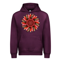 Mauve Wine valentine's day sunflower Urban Hoodie - RanaPortraitStore
