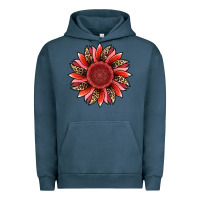 Pigment Midnight Navy valentine's day sunflower Urban Hoodie - RanaPortraitStore