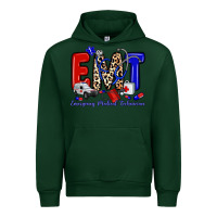 Forest Green emt emergency medical technician Urban Hoodie - Zillion Design Studio
