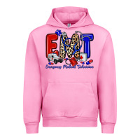 Fuchsia Pink emt emergency medical technician Urban Hoodie - Zillion Design Studio