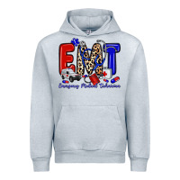 Heather Grey emt emergency medical technician Urban Hoodie - Zillion Design Studio