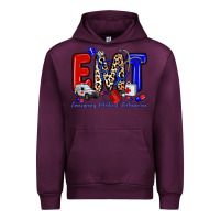 Mauve Wine emt emergency medical technician Urban Hoodie - Zillion Design Studio