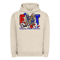 Pigment French Oak emt emergency medical technician Urban Hoodie - Zillion Design Studio