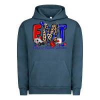 Pigment Midnight Navy emt emergency medical technician Urban Hoodie - Zillion Design Studio