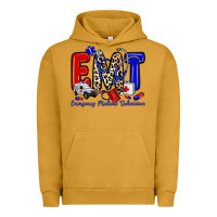 Pigment Peanut Butter emt emergency medical technician Urban Hoodie - Zillion Design Studio