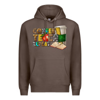 Coffee coffee teach repeat Premium Hoodie - texasbilliewilder