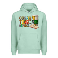 Seafoam coffee teach repeat Premium Hoodie - texasbilliewilder