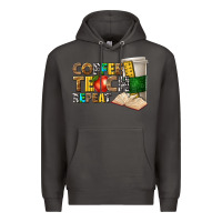 Smoke coffee teach repeat Premium Hoodie - texasbilliewilder