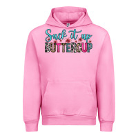 Fuchsia Pink suck it up buttercup Urban Hoodie - Zillion Design Studio