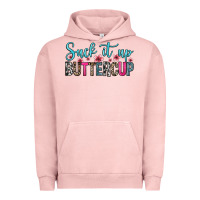Pigment Salmon suck it up buttercup Urban Hoodie - Zillion Design Studio