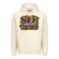 Tofu mardi gras mask with leopard background Premium Hoodie - RanaPortraitStore