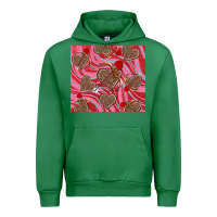 Emerald valentine's day hearts bow and arrow Urban Hoodie - RanaPortraitStore