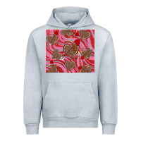 Heather Grey valentine's day hearts bow and arrow Urban Hoodie - RanaPortraitStore