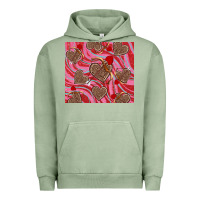 Pigment Oil Green valentine's day hearts bow and arrow Urban Hoodie - RanaPortraitStore