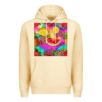 Pina Colada fruits leopard tie dye seamless pattern Premium Hoodie - Zillion Design Studio